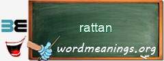WordMeaning blackboard for rattan